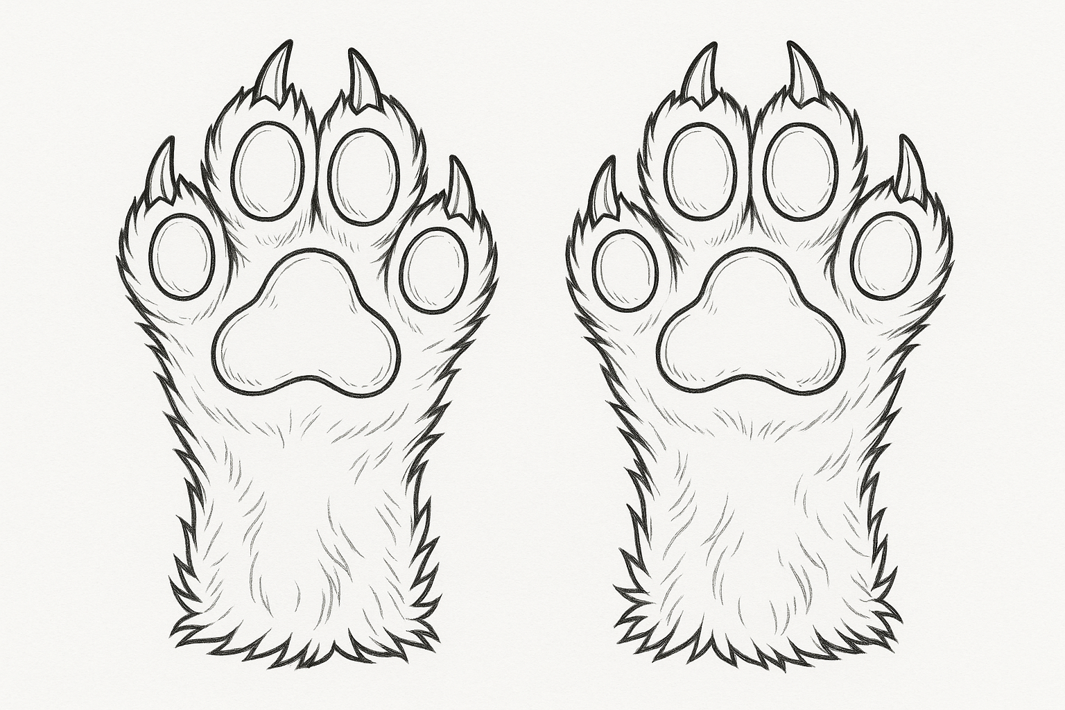 【Custom Fursuit Feet Paws】Comfortable Animal Shoes | Handmade Plush Feet | Durable Foam Base & Custom Fur Color